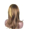 45 cm encaracolado ondulado wig simulação de cabelo humano perucas Hairpieces para mulheres preto e branco Perruques K18