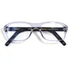 أزياء النظارات الشمسية إطارات Kingsman خلات واضح إطار نظارات خمر مربع وصفة طبية شفافة رمادي للرجال أسود بصري