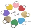발렌타인 데이 파티 선물 7 색 심장 모양의 동심 자물쇠 금속 mulitcolor 키 자물쇠 체육관 툴킷 패키지 도어 잠금 장치 rrd11336