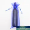 10 x Sheer Organza Wine Bottle Gift Bags for Present