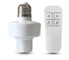 E27 Trådlös fjärrkontroll täcker nyanser Lampa Bulbhållare Dimmerbar uttag 220V LED Nattljus med timer lampa bas