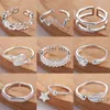 Bagues d'orteil en argent pour femmes Bague de doigt d'articulation réglable Bague Femme Anillos Mujer bohême accessoires de pied de plage bijoux rétro