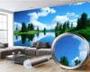 Personalizado 3D Wallpaper Paisagem Modern Mural 3d Wallpaper Paisagem bonita HD Superior Interior Detalhes no 3d Wallpaper