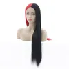 12~26インチフルストレートな合成レミーヘアレースフロントウィッグミックスカラーシミュレーション人間Perruques de Cheveux Humens Wig 19921-113