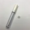 2.5ml Frostat Clear Empty Lip Gloss Containers Tube Lid Balm Lid Borste Tips Applicator Wand Gummi Stoppare 6 Färger GGB2423