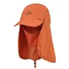 Whole Retail 2015 Sports Sun Mesh with Mask String Flap Cap Hat for Men Women Hunting Fishing UV Protection Foldable