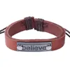 Bracelet en cuir à breloques Believe Best Friends Gift Bracelets d'amitié