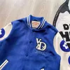 سترات الرجال 2022FW Vandythepink varsity نساء البيسبول للنساء