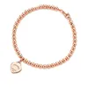 Zroszony, nici 100% 925 Sterling Silver Tag Love Oryginalny Klasyczny Kształtny Sercowy Rosegold Koralik Bransoletka Kobiety Biżuteria Prezenty Osobowość1