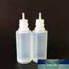 PE 15ml Bottiglie contagocce 0.5OZ E Bottiglie vuote in plastica liquida con tappi colorati a prova di bambino Punta dell'ago per sigarette elettroniche E Succo