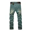 Jeans pour hommes 2021 coupe ajustée printemps automne rétro bleu Stretch mode poches Desinger hommes mode Casaul homme marque HOWDFEO