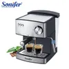 Máquina elétrica de café expresso 1,6l, moedor de café, 15 bar, eletrodomésticos de cozinha expresso, 220v sonifer5647076