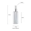 50 ml x 50 hoge kwaliteit plastic mist spuitpomp met zilveren aluminium kraag lege cosmetische vierkante container voor parfum vloeistof