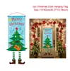 Merry Christmas Hanging Door Banner Ornamenten Kerstversiering voor Thuis Outdoor Xmas Decor Nieuwjaar Banner Vlag Gift Gratis verzending