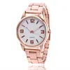 Livraison directe dames robe montre bracelet en acier boîtier en alliage femmes mode montres à Quartz 20181