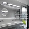 Lampada da parete moderna a specchio impermeabile a led per bagno 3 luci Lampada in cristallo a led 9W Nordic Art Decor Illuminazione argento296r