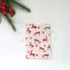 10pcs Santa Gift Jewelry Package Bag Christmas Candy Drawstring Bag Packing Pouches Natural Cotton Burlapbag Can Pr jllVow