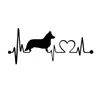 15566 cm Cardigan Welsh Corgi Cane HeartBeat Car Heartbeat Decals Decorative Avilet Desalnias C611507757598