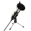 Professional Condenser Microphone Studio Recording USB Microphone Karaoke Mic with Stand for Computer Laptop PC1