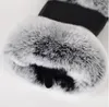 Utomhus Autumn och Winter Women039s Sheepskin Gloves Rex Rabbit Fur Mouth Halfcut Computer Typing Foreign Trade Leather Clothi3905026