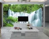 3D papel de parede parede romântica grande cachoeira 3d paisagem papel de parede digital impressão hd decorativo paisagem mural papel de parede