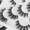 10 coppie di ciglia di falsi naturali piastra di loto fidelli finti ciglia finta per il trucco lungo 3D Feld Mink frizzante Estensione ciglia per la bellezza