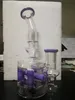 2023 Purple Import B￤gare Hosahs Dab Rig Rycle Glass Bongs med robusta r￶kvattenr￶r oljerigor Glasfog 14,4 mm