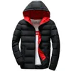 망 겨울 자켓 파카 코트 화이트 복어 재킷 남자 야외 후드 재킷 지퍼 최대 슬림 맞는 두꺼운 코트면 플러스 크기 4XL 201027