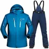 Skifahren Jacken Winter Ski Anzug Männer Wasserdicht Winddicht Verdicken Warme Schnee Kleidung Sets Jacke Und Snowboarden Anzüge1