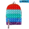 25 couleurs sac à dos Anime 3D Digital Rainbow Saclot adolescent Push Bubble Imprimé à l'école BookBag548G550A8623971