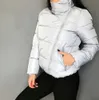 여자 짧은 재킷 파카스 무지르 가을 자켓 코트 패션 겨울 겨울 견고한 따뜻한 캐주얼 패딩 다운 파카 여성 코트 여성 아웃복 201125
