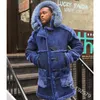 WEPBEL hiver couleur unie ample Patchwork Parkas hommes épais col rabattu à manches longues simple boutonnage poche daim à capuche manteau