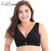 Fallsweet Wire Free Free Bras for Women Plus Size Brassiere Comfort Wide Straps and Back Support 34-52 C / D Cup 201202