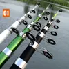 Pesca Rod Spinning Fly Carp Alimentador de Fibra de Carbono Pesca Carp Fishing Rod alimentador rígido FRP fibra de carbono telescópica vara de pesca