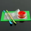 Acrylic silicone wax container silicone jar 3ml wax container for wax dab silicone container mini oil rigs smoking water pipes accessories