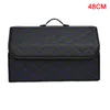 Car Storage Bag PU Leather Trunk Organizer Box Bags Folding Car Trunk Stowing Portable Boxes AC889 Q0705