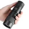 Freeshipping 8-40x40 Monocular telescópio compacto retrátil zoom à prova d 'água BAK4 profissional hd ed vidro com tripé clipe de telefone