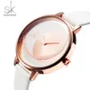 Shengke Watch Women Luxury Crystal Watch Reloj Mujer Leather Band Diamond Ladies Quartz Watch Women Watches Montre Femme 201120