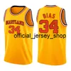 Top Brigham Young Cougars 32 Jimmer Fredette Jersey Maryland 34 Len Bias University Broderi Basketball Jerseys Billiga Partihandel