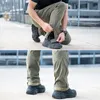 Knight Tactical Pants Mens Cargo Casual Pants Combat Swat Army Active Military Work Cotton Manliga byxor Mens 201110