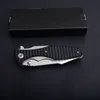 Высокое качество 0393 Flipper складной нож 8CR13MOV Blade Blade G10 + стальная ручка шарикоподшипника быстрых открытых складных ножей EDC Gear