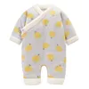 Vinter baby kläder bomull spädbarn flicka romer långärmad nyfödd pojke jumpsuits tjockna toddler coat japan design baby kläder dw4518
