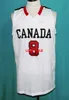 #8 Andrew Wiggins retro jerseys Team Canada Basketball Jersey Mens Stitched Custom Number Name