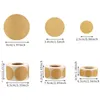 500 Per Roll Kraft Paper Stickers Round Blank Labels For Handmade Gift Tag Papers DIY Envelope Sealing Stickers Stationery