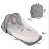 Cunas para bebés Viajes Cuna portátil Cuna Cuna Nacido Multifunción Cama plegable para niños Silla plegable para niños con juguetes Mosquitera Net