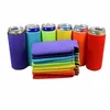 Neoprene em branco Dobrável Dobrável Cerveja Beer Cooler Sacos para Vinho Alimentos Capa