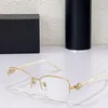 NIce Elegant and exquisite women's half-rim glasses Designer Metal frame square shape eyeglasses Side inlaid rhinestones lady glasse 2174B