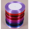 6mm 1/4 "Bredd 25yard/22Meter/Roll Polyester Ribbon Chrismas Wedding Decor Wrap Box Package Satin Fabric Ribbon Diy Acc Jllihw