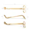 DHL Stainless Steel Scissor Candle Wick Trimmer Rose Gold Candles Scissors Cutter Oil Lamp Trim Cutter