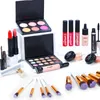 19 stks in 1 Foundation Makeup Set Eyeshadow Palette Markeerstift Bronzer Concealer Eyeliner Eye Brow Mascara Borstels Lipstick Kit Kit007